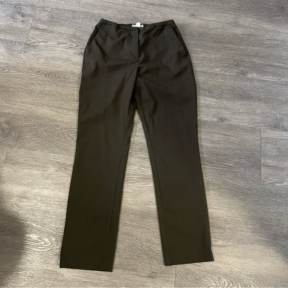 H&M high waisted olive green slacks trousers